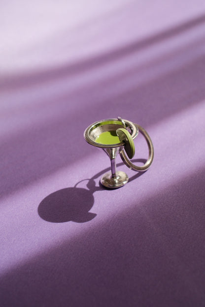 Apple Martini Keyring