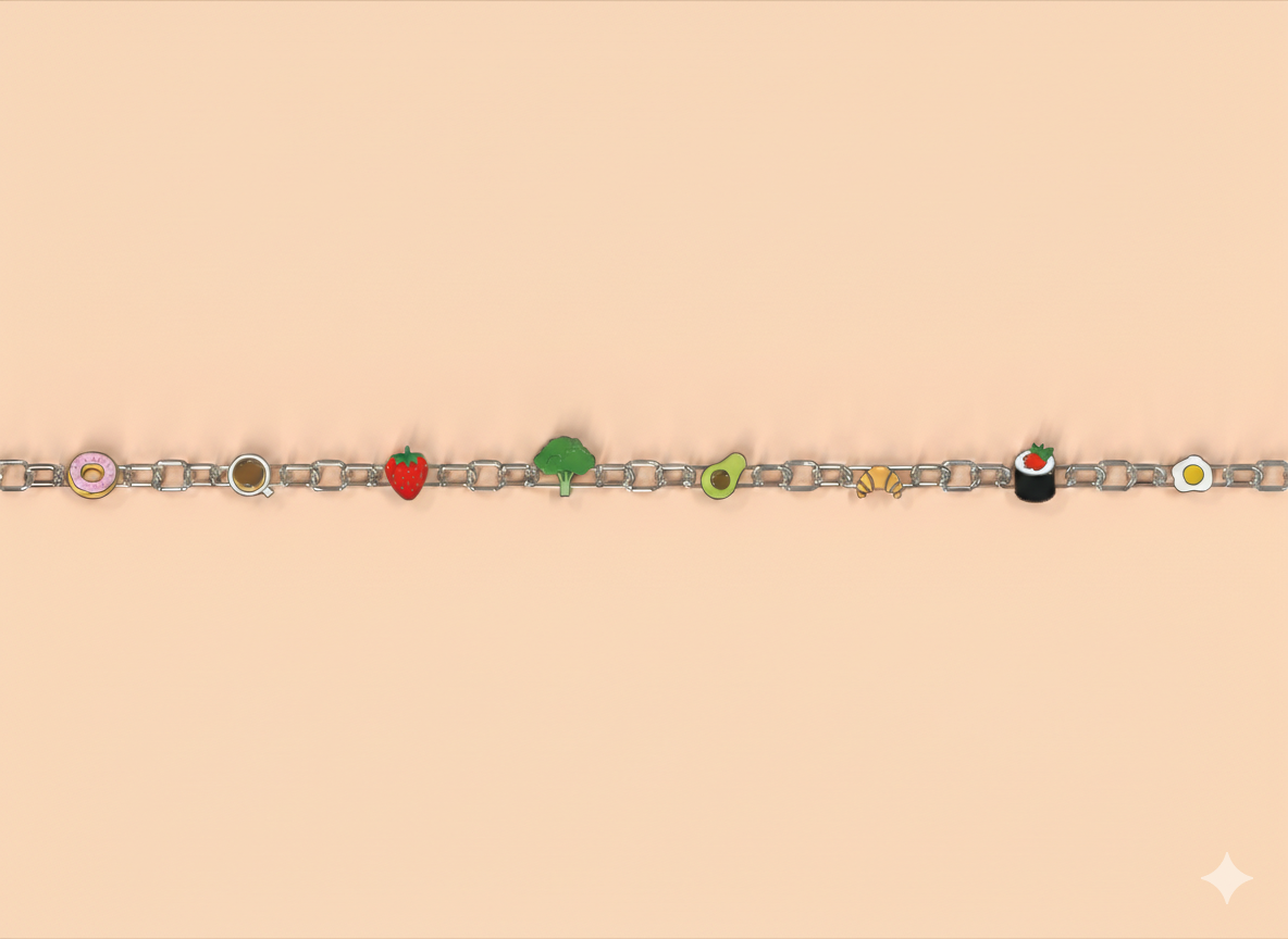 foodie charm set