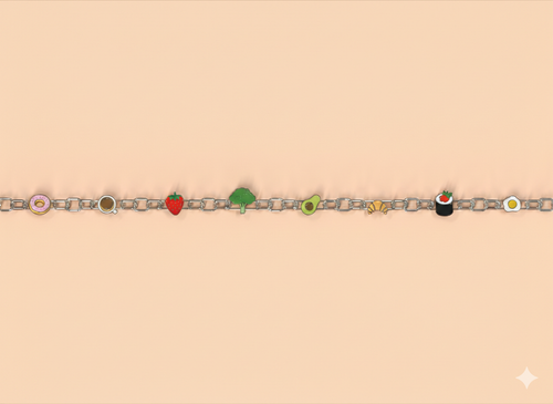 foodie charm set