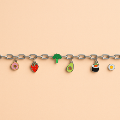 food items charm